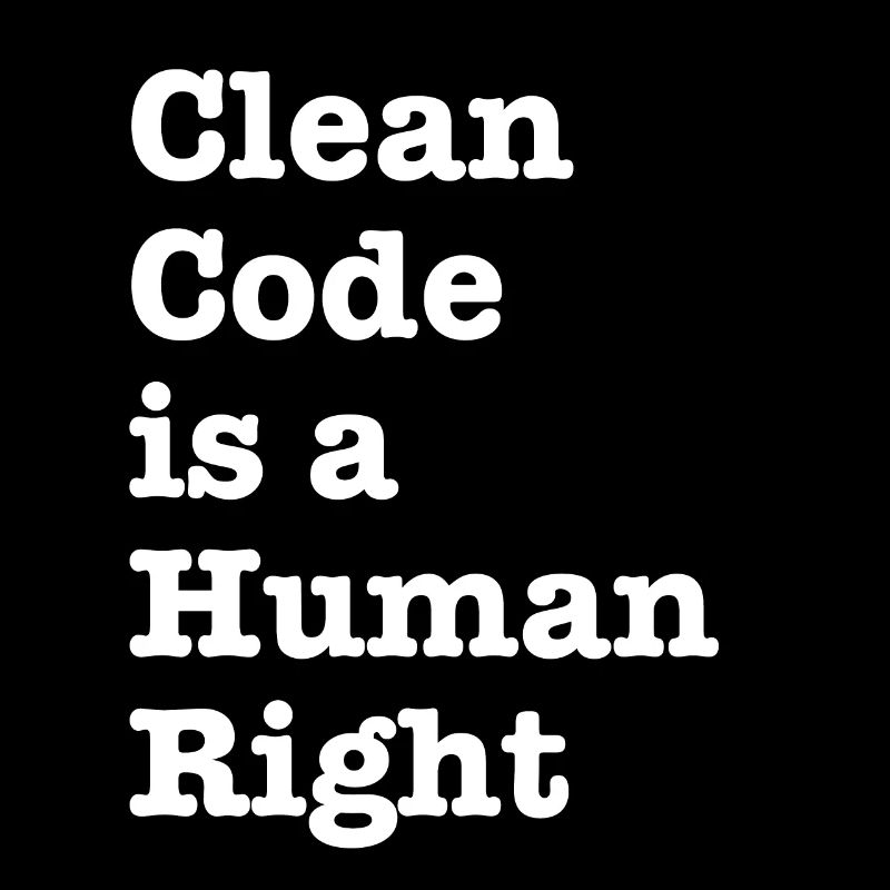 Clean Code is a Human Right - Funny Gift Programer