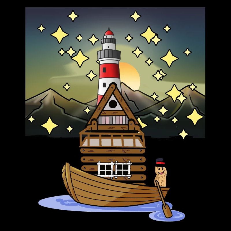 Erdnuss Abenteuer Reise Sternenhimmel Reise Boot