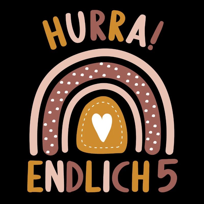 5 Jahre Geburtstagskind Regenbogen 5. Geburtstag