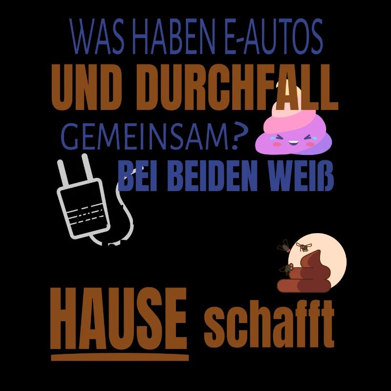 Lustiger Spruch E-Auto Elektroauto