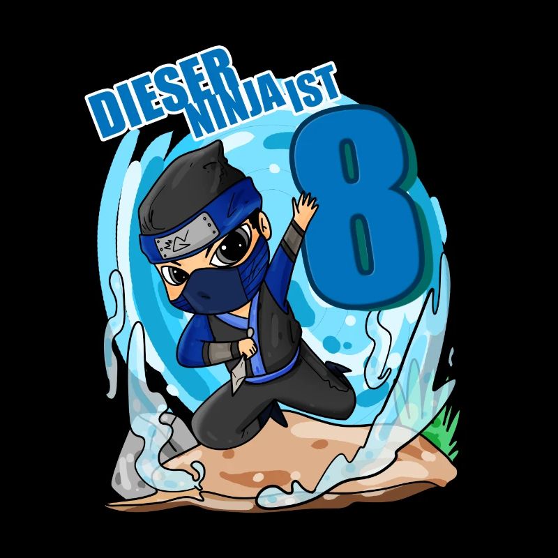 8 Jahre Geburtstag Junge Ninja - Ich bin 8