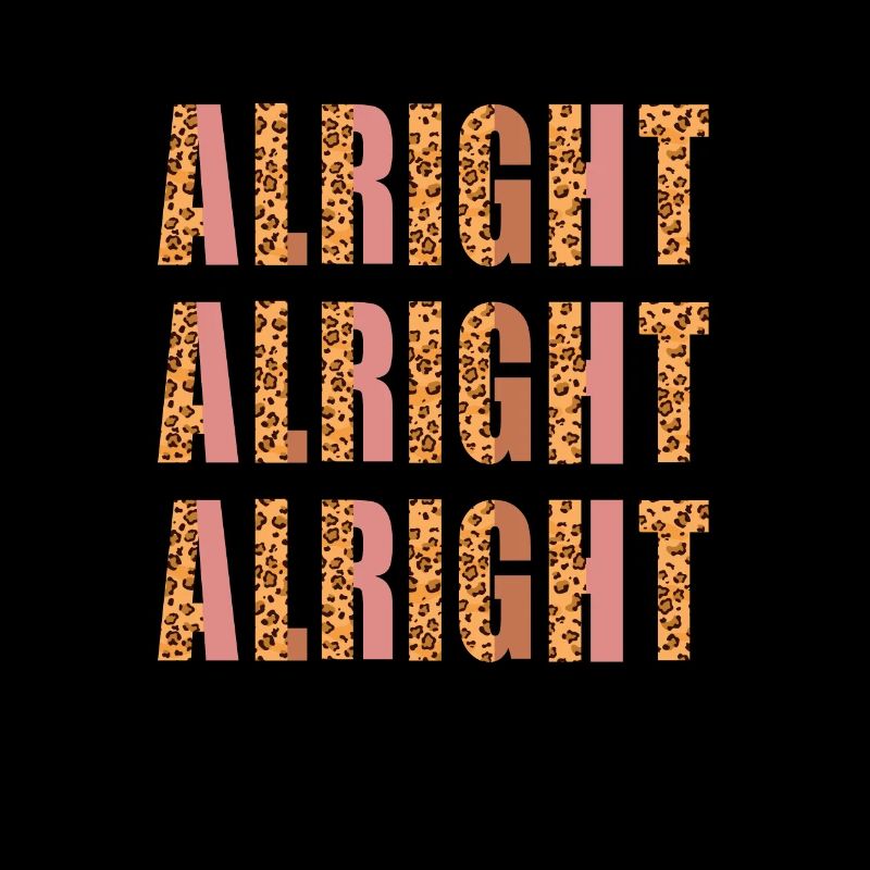 Alright Alright Leopard Print Texas Pride Texan