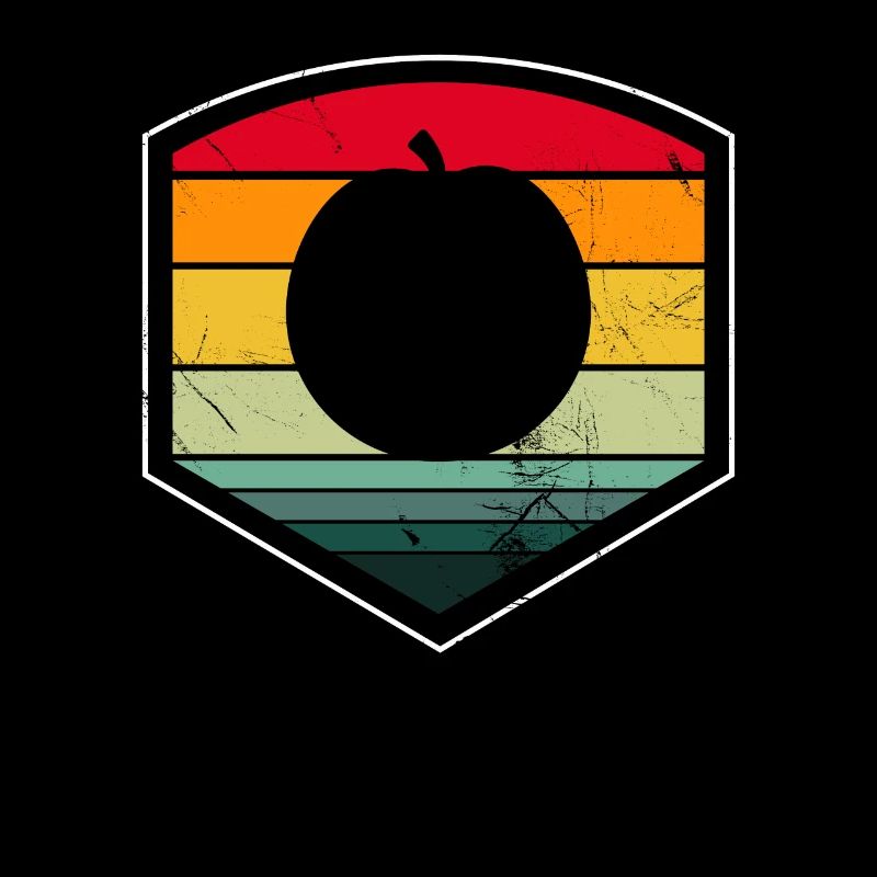 Apricot Fruit Lover Retro Veggie Diet Gift idea