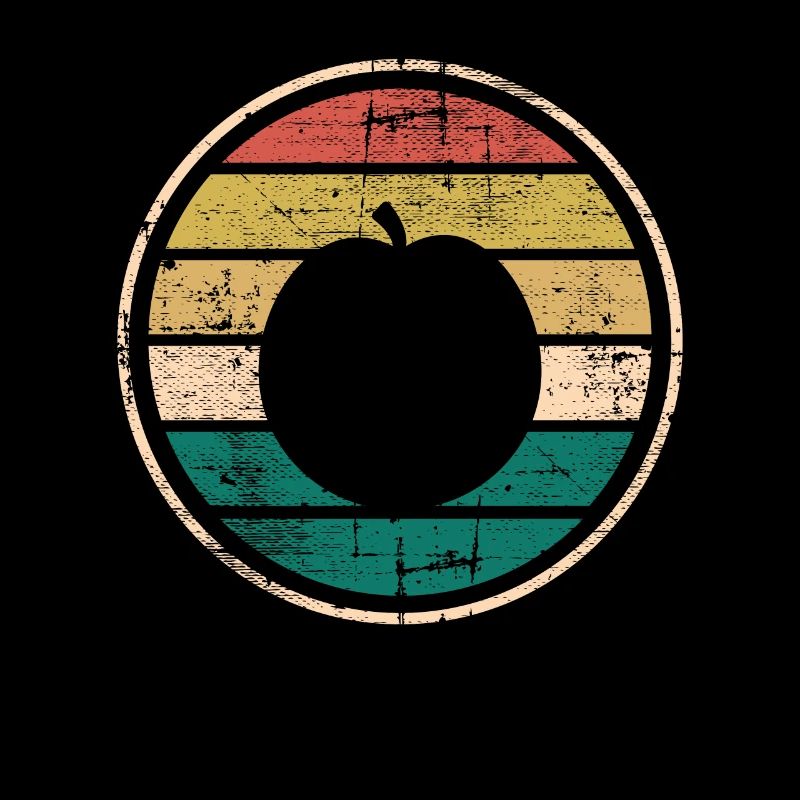 Apricot Fruit Lover Retro Veggie Diet Idée cadeau