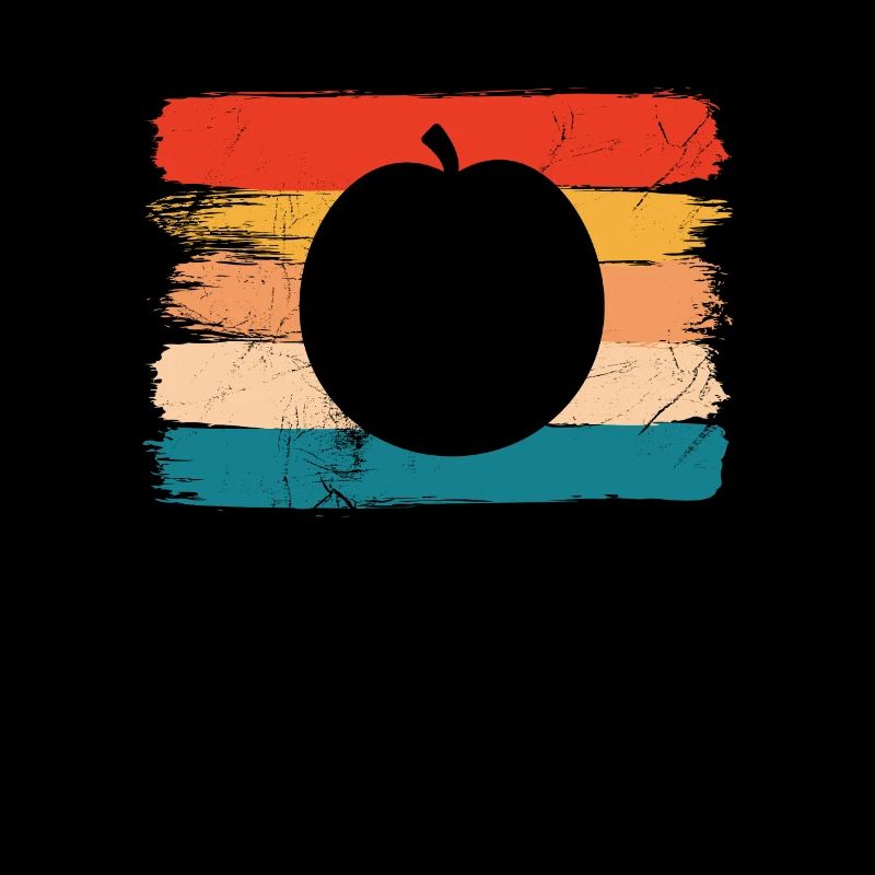 Apricot Fruit Lover Retro Veggie Diet Idée cadeau