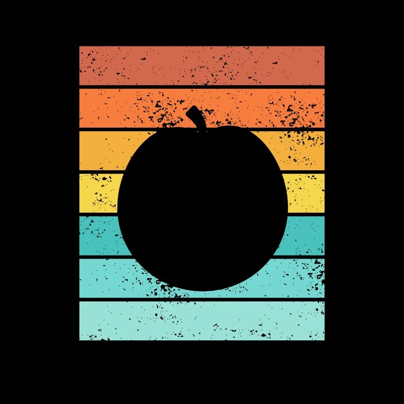 Apricot Fruit Lover Retro Veggie Diet Gift idea