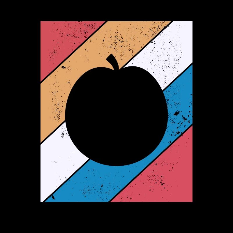 Apricot Fruit Lover Retro Veggie Diet Idée cadeau