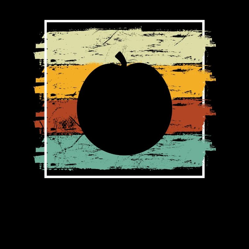 Apricot Fruit Lover Retro Veggie Diet Gift idea