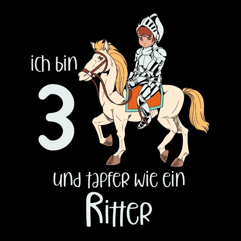 Geburtstagsshirt Ritter - 3 Geburtstag Junge