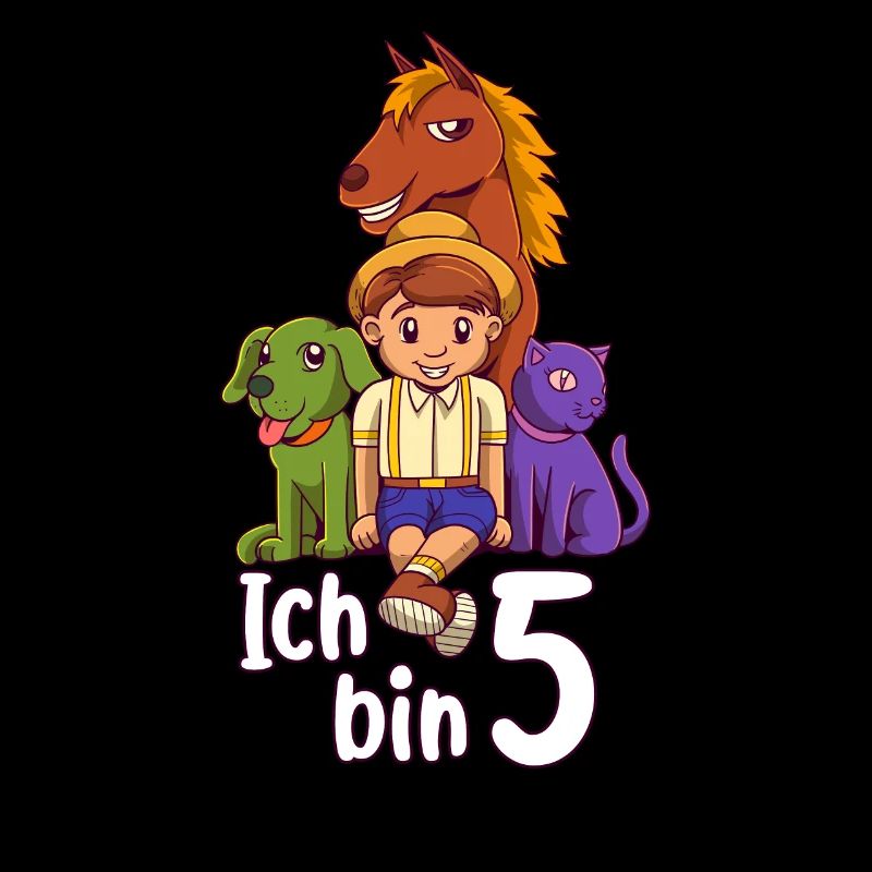 Geburtstagsshirt Bauernhof - 5 Geburtstag Junge