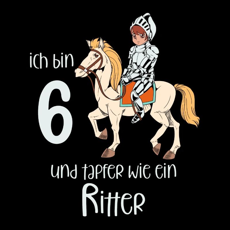Geburtstagsshirt Ritter - 6 Geburtstag Junge
