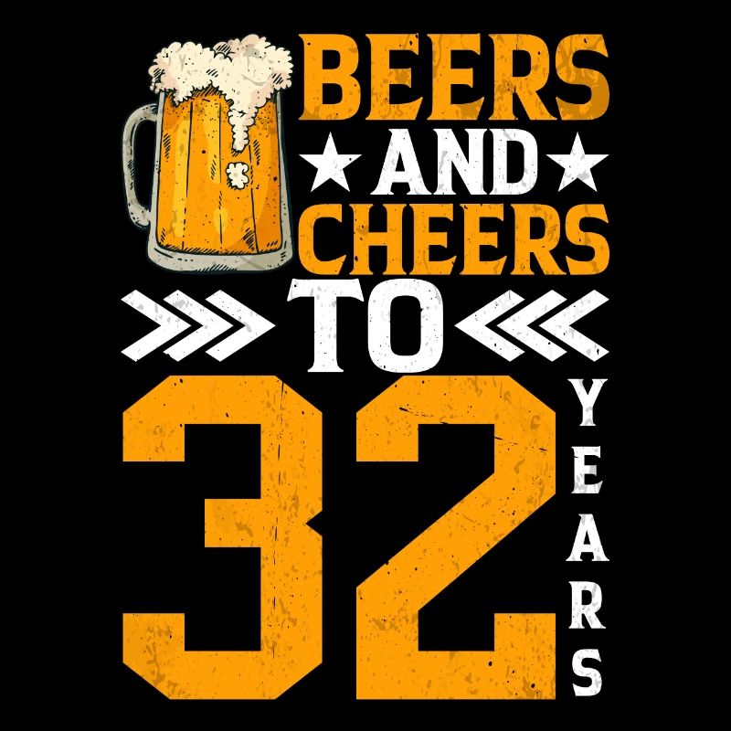 Acclamations et bière à 32 ans chope de bière mousseuse