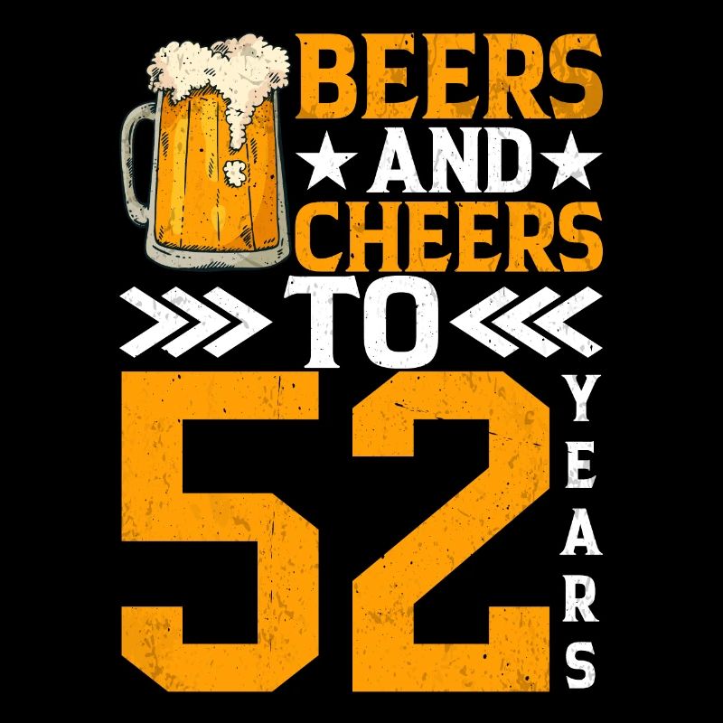 Acclamations et bière à 52 ans chope de bière mousseuse