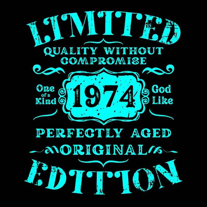 Geburtstag 1974 Limited Edition Geschenk Used Cool