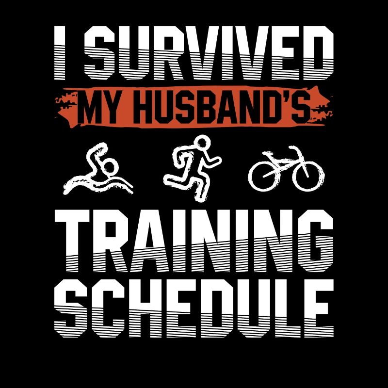 Überlebtes Training Des Ehemannes Triathlon