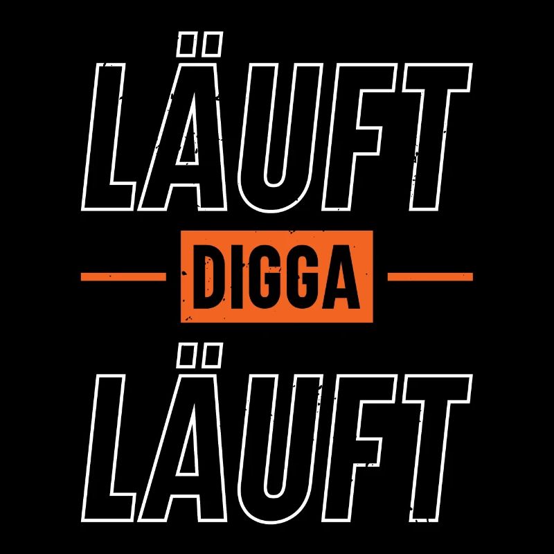 läuft digga läuft Läufer-marathon-bekleidung