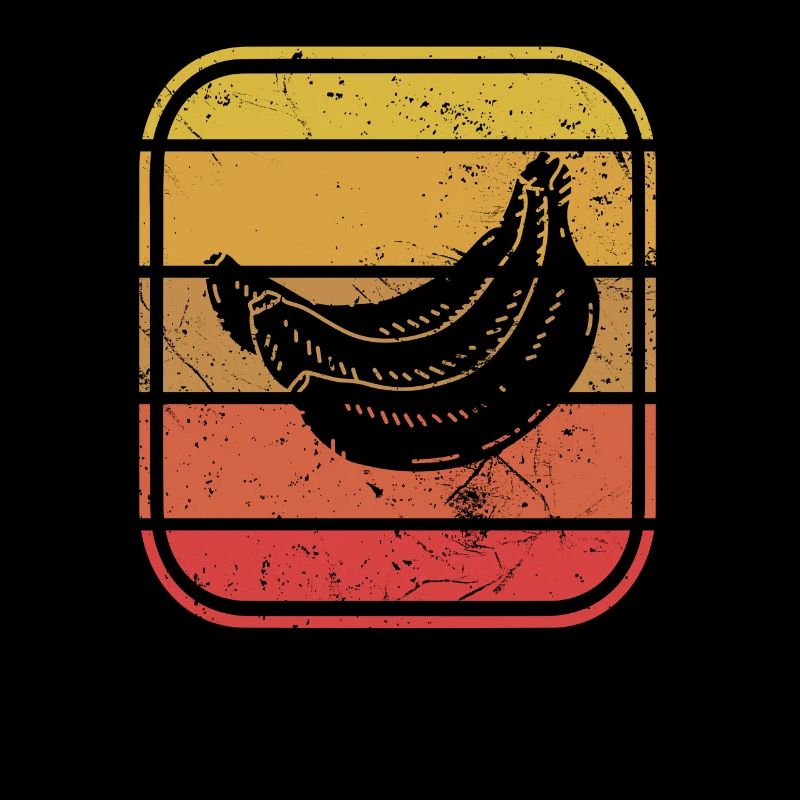 Banana Vegan Lover Retro Veggie Fruit Idée cadeau
