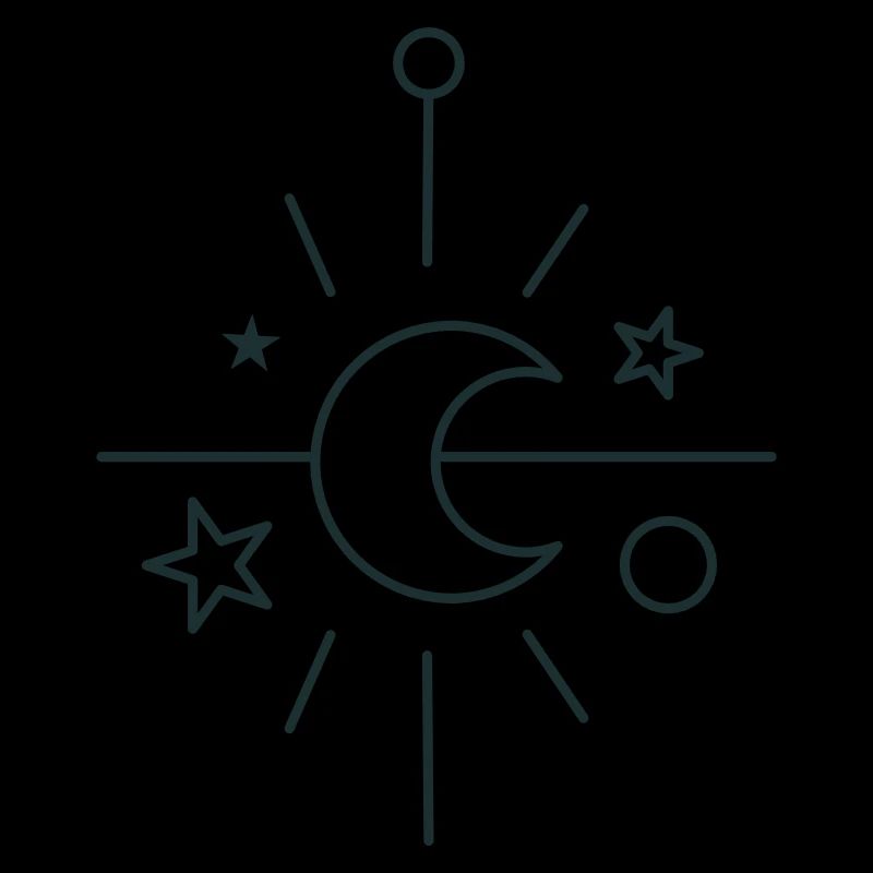 BOHO Central crescent moon