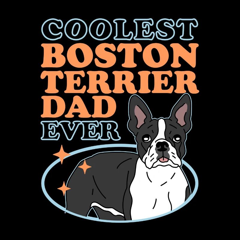 Boston Terrier Dad Hundebesitzer Bostie Geschenk