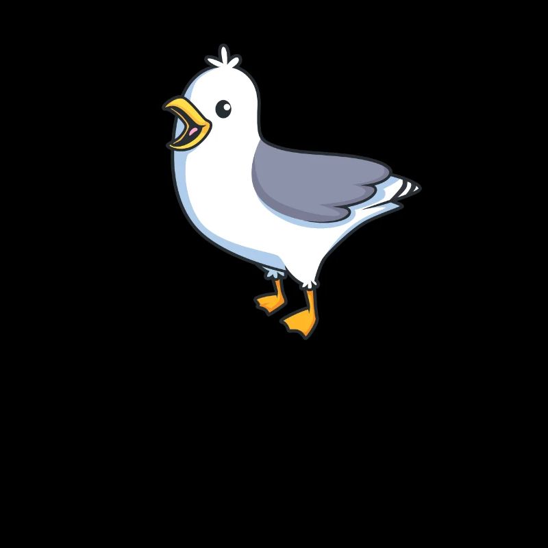 Kawaii Silbermöwe