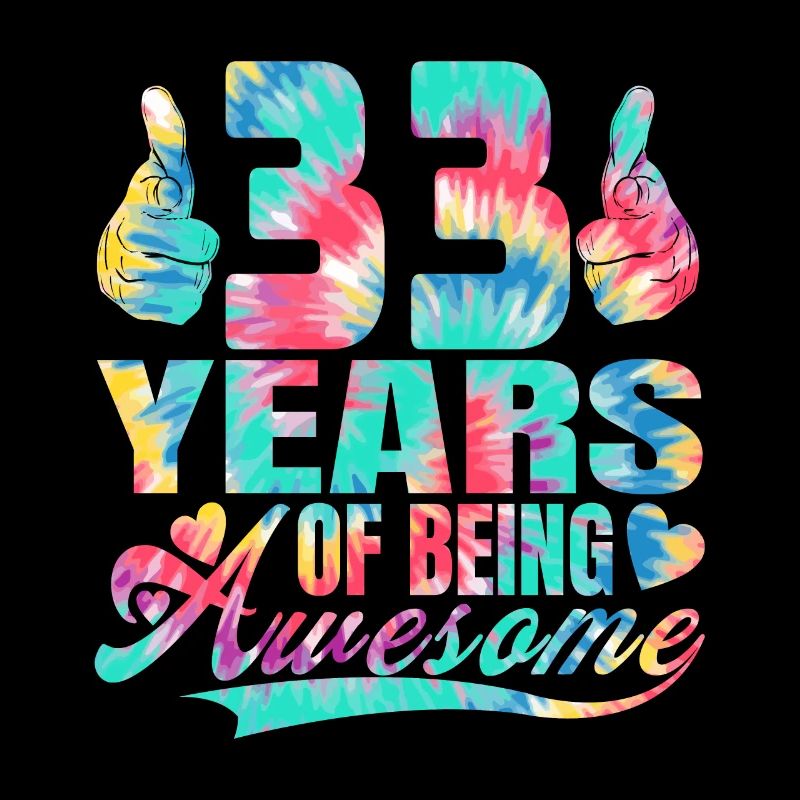 33e anniversaire ou anniversaire 33 ans d’existence