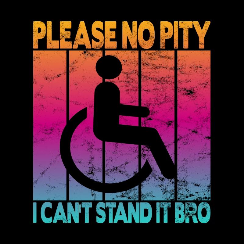 Vintage Rollstulfahrer Rollstuhl