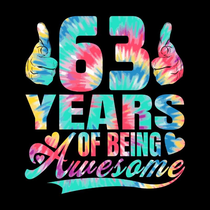 63e anniversaire ou anniversaire 63 ans d’existence