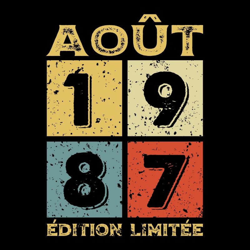 Août 1987 Original Idée Cadeau Anniversaire