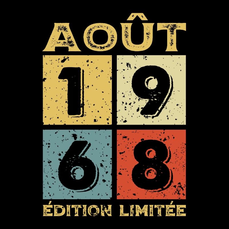 Août 1968 Original Idée Cadeau Anniversaire