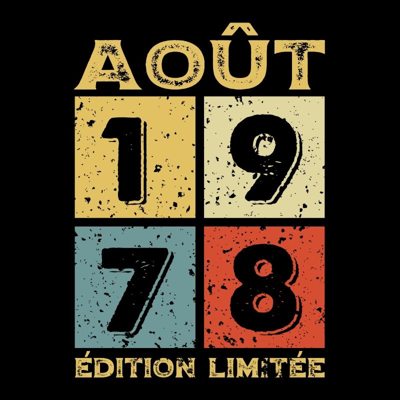 Août 1978 Original Idée Cadeau Anniversaire