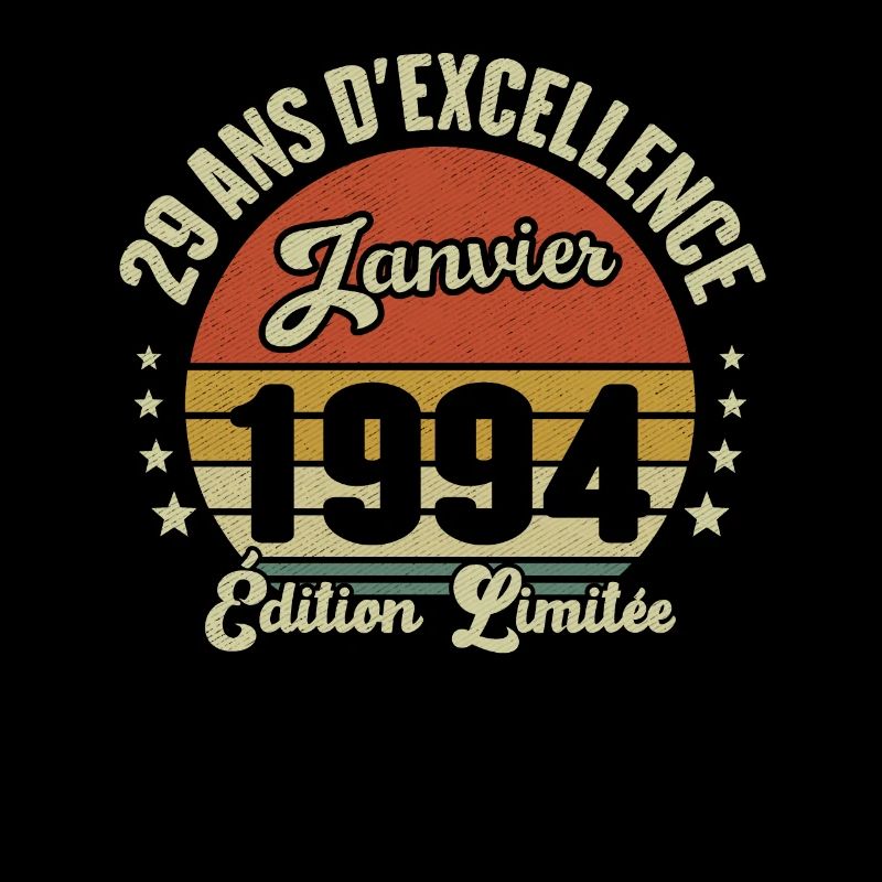 29 Ans Janvier 1994 Anniversaire Vintage Cadeau