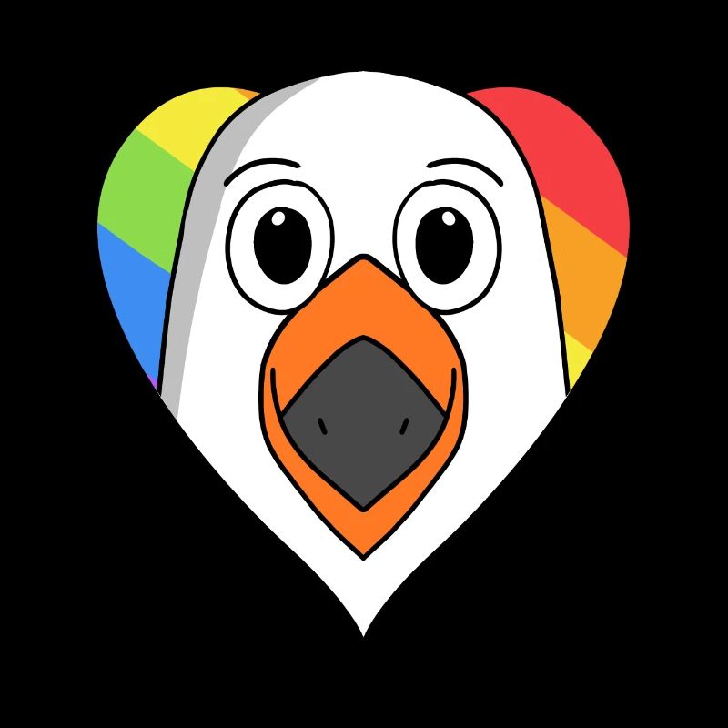 Möwe Lgbt Regenbogen Farben