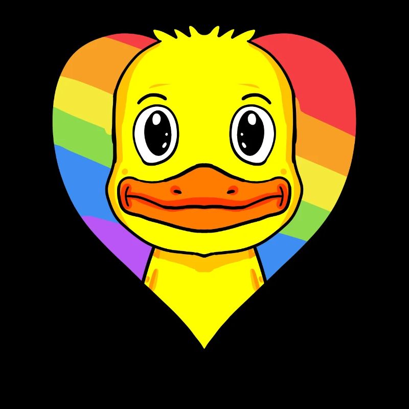 Canard Lgbt Rainbow Couleurs