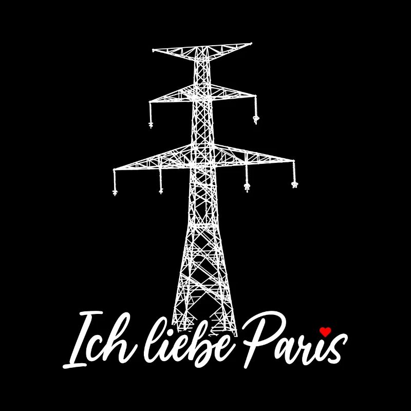 Paris Eiffelturm Strommast Elektriker Satire Liebe