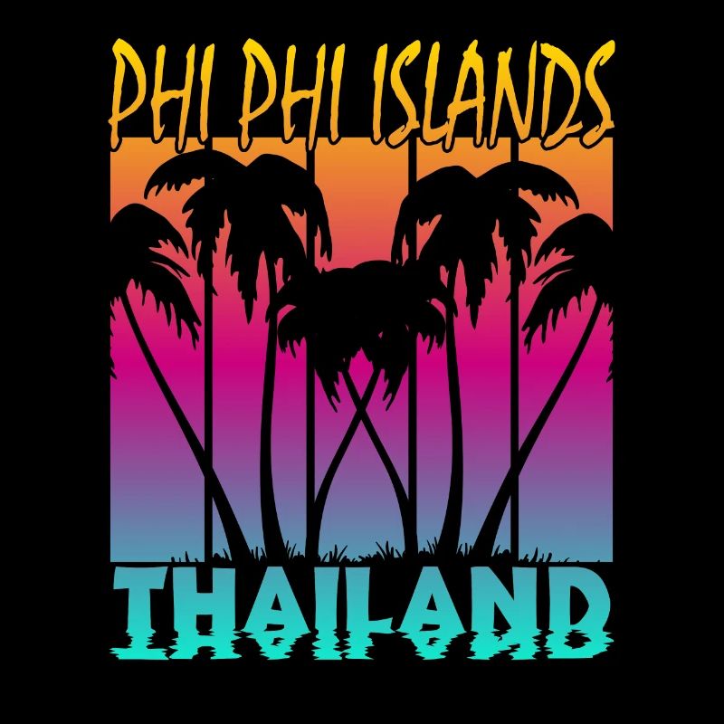 Vintage Phi Phi Islands Thailand