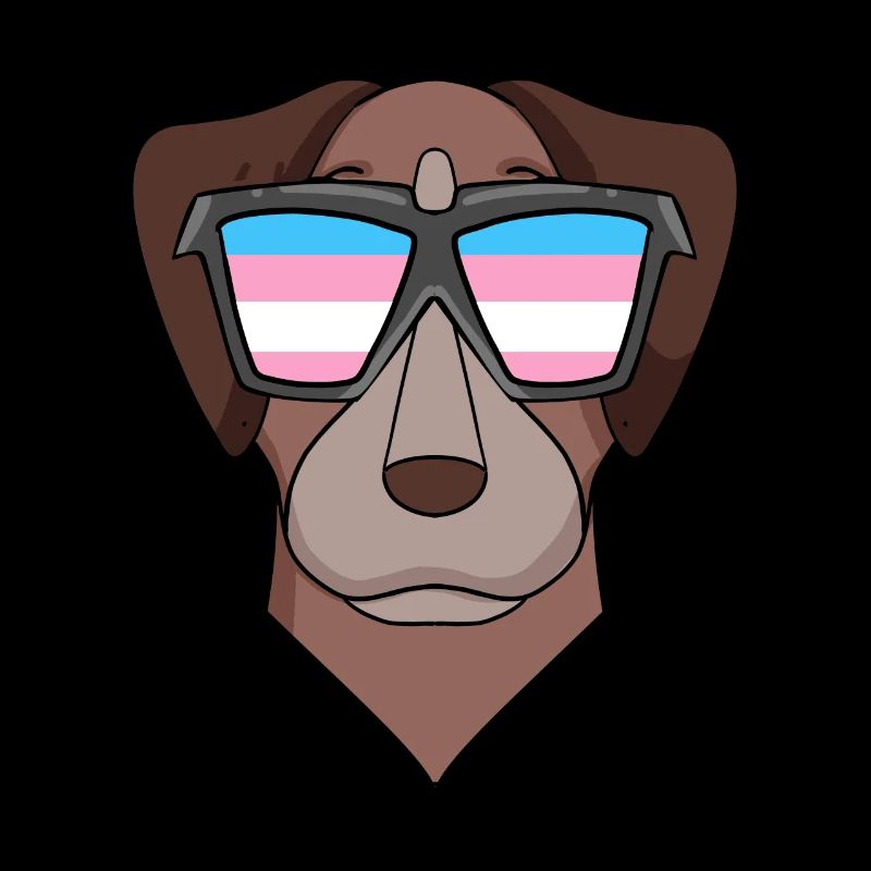 Transgender Transsexual Pointer Dog Gift