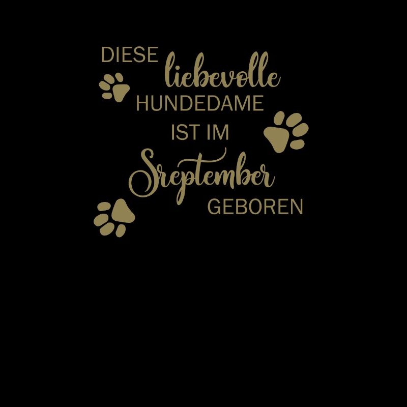 Liebevolle Hundedame September Geburtsmonat