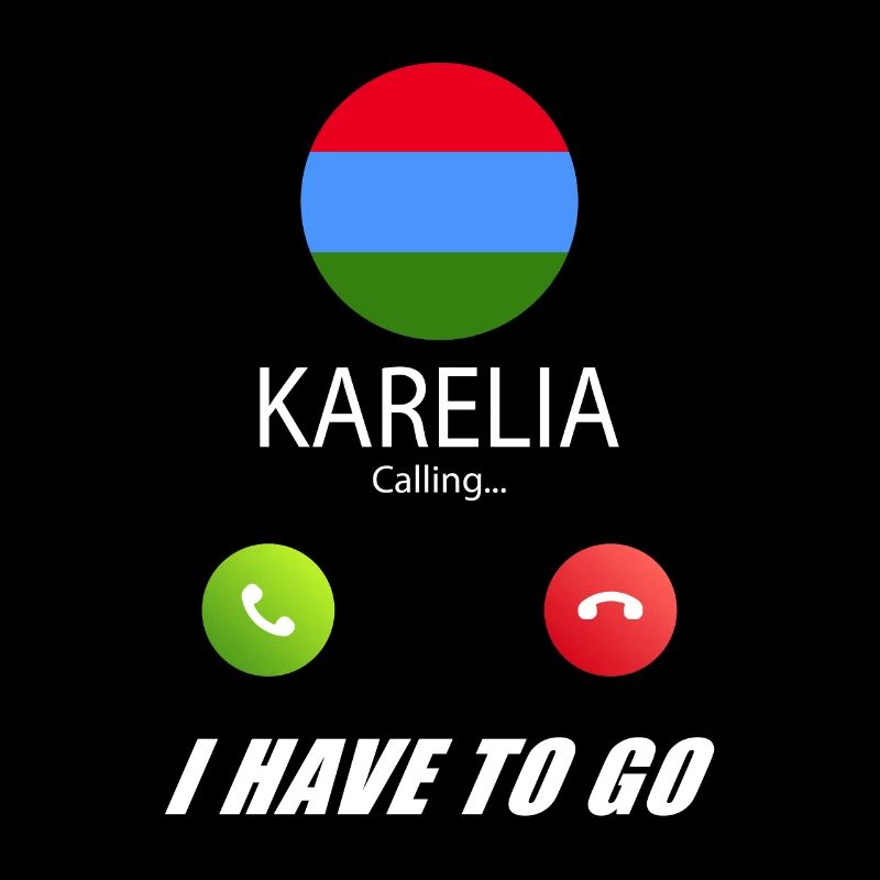 Karelia ruft an Lusiger Flaggen Spruch