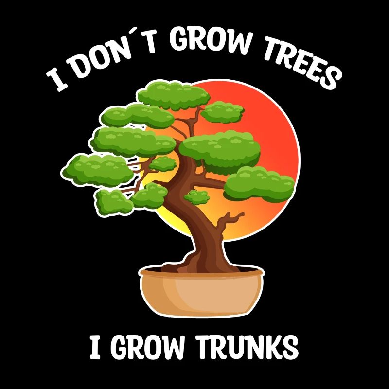 Bonsai Baum lustiger Spruch Gärtner Geschenkidee