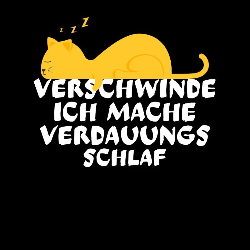 Verschwinde Ich schlafe Katze Katzen Geschenk