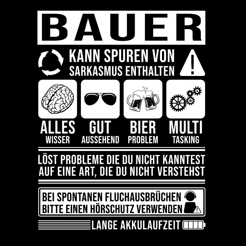 Bauer Spruch lustig