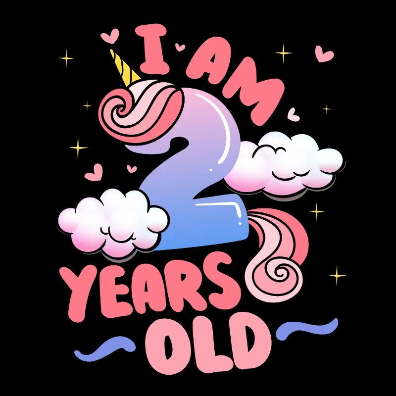 I am 2 years old | Unicorn theme | 2nd