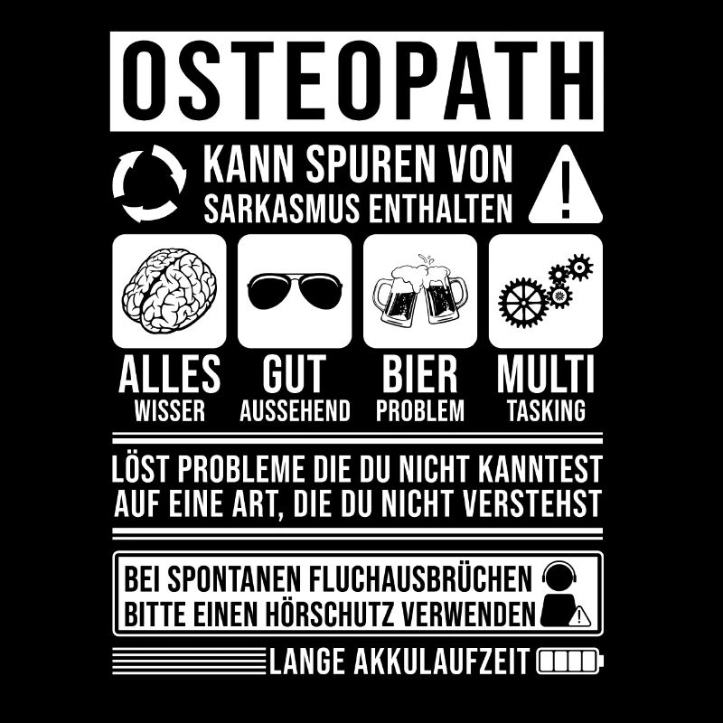 Osteopath Spruch lustig