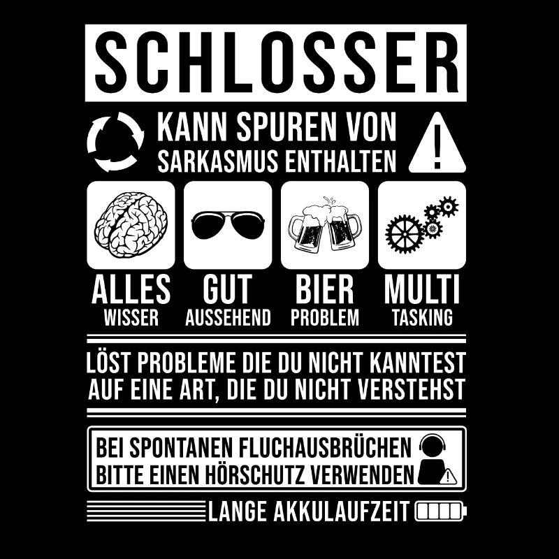 Schlosser Spruch lustig
