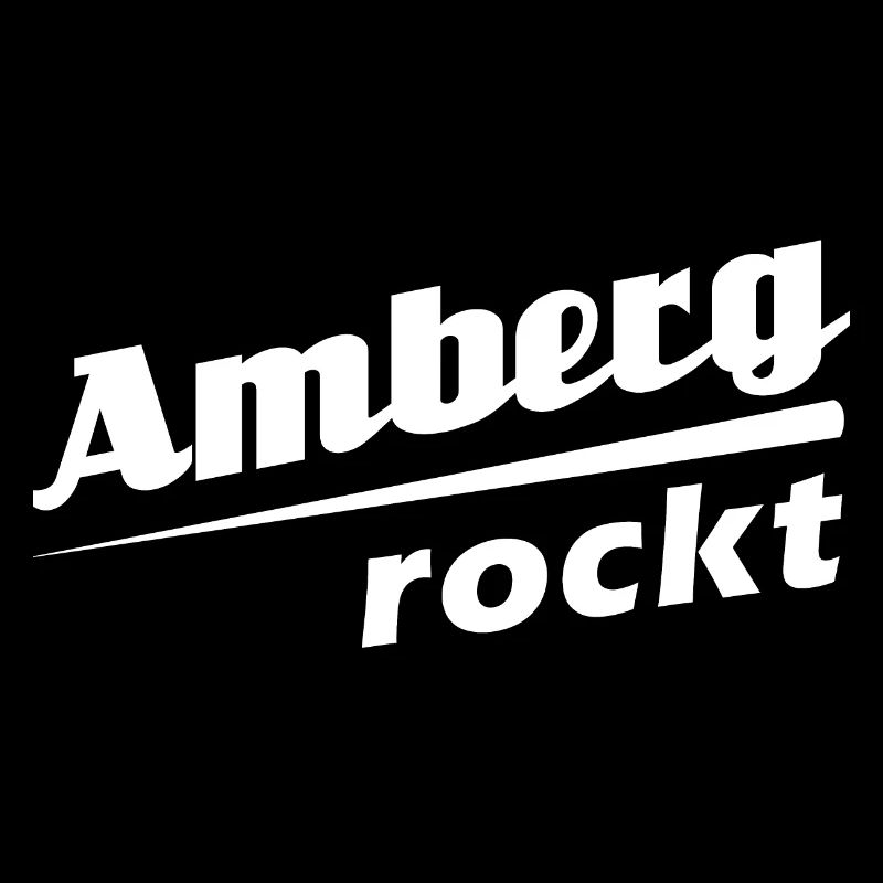 Amberg rockt - Textdesign mit Stadtnamen