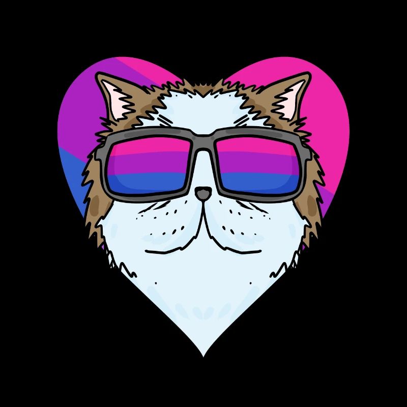 Bisexuell Perserkatze Katze - Katze mit Brille