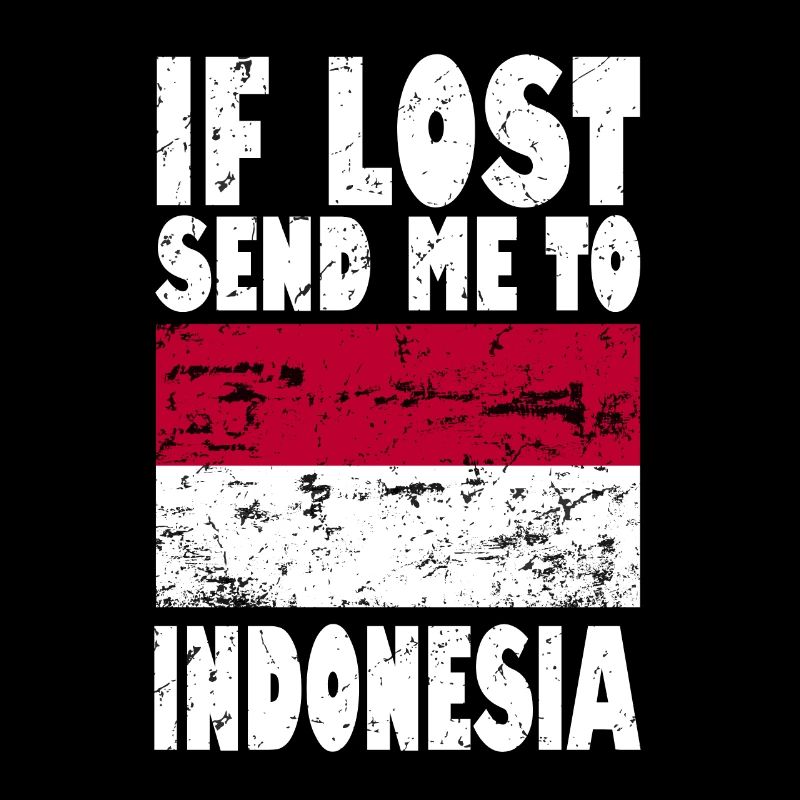 Indonesien Flagge Spruch