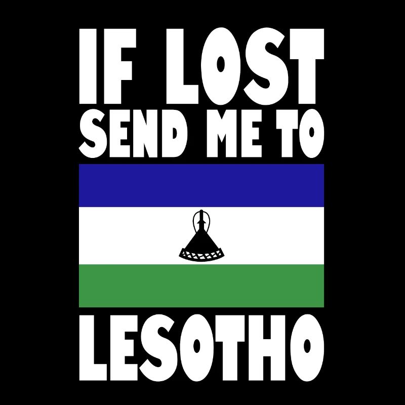 Lesotho Flagge Spruch