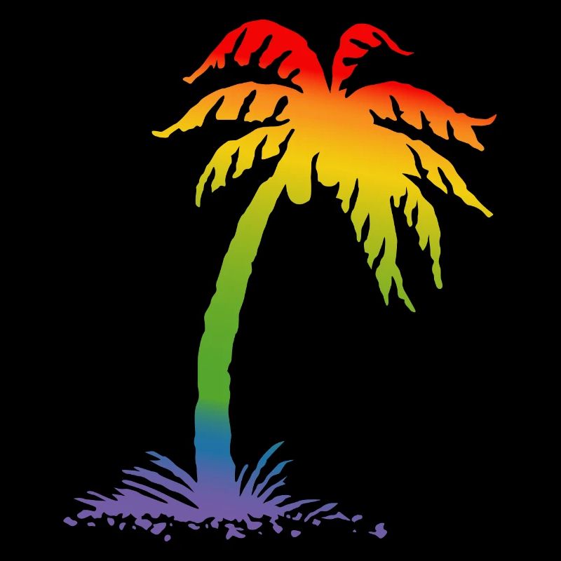 Rainbow Palm noir