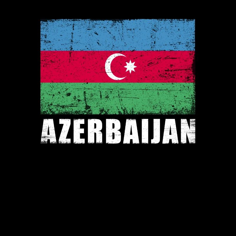 Drapeau de l’Azerbaïdjan Grunge Drapeau de l’Azerbaïdjan